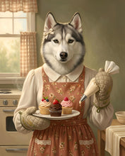 Load image into Gallery viewer, Cupcakes - funny pet portrait for kitchen