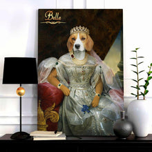 Load image into Gallery viewer, The Emerald Queen female pet portrait