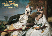 Load image into Gallery viewer, Benjamin and Eleanor two pets portrait