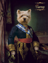 Load image into Gallery viewer, Count of Molina male pet portrait