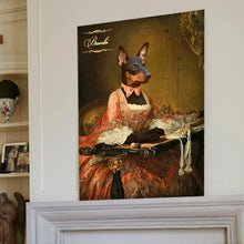 Load image into Gallery viewer, Personalised female pet portrait of Marquise de Caumont La Force