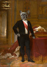 Load image into Gallery viewer, Napoleon III male pet portrait