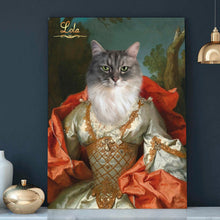 Load image into Gallery viewer, The Shining Queen - custom cat canvas