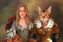 Load image into Gallery viewer, A portrait of a Woman with Pets with a wide choice of attire