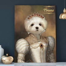 Load image into Gallery viewer, The Pearled Lady female pet portrait
