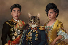 Load image into Gallery viewer, A portrait of a Couple with Pets with a wide choice of attire