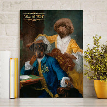 Load image into Gallery viewer, The actor and his wife two pets portrait