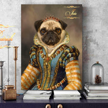 Load image into Gallery viewer, The Sapphire Queen female pet portrait
