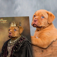 Load image into Gallery viewer, The King male pet portrait