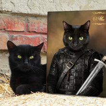 Load image into Gallery viewer, The Warrior - custom cat portrait