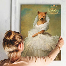Load image into Gallery viewer, The White Princess female pet portrait
