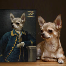 Load image into Gallery viewer, Pet in a Green Suit male pet portrait