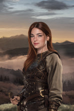 Load image into Gallery viewer, A female warrior portrait - PopArtYouShop