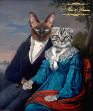 Load image into Gallery viewer, The Lovers two pets portrait