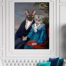Load image into Gallery viewer, The Lovers two pets portrait