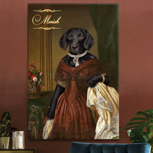 Load image into Gallery viewer, Baroness Elizabeth female pet portrait