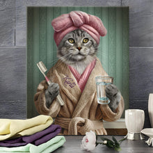 Load image into Gallery viewer, art with cat
