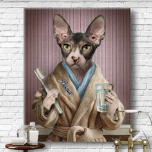 Load image into Gallery viewer, Cat bathroom art