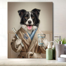 Load image into Gallery viewer, Bathrobe male dog wall art - var.5 - PopArtYouShop