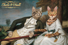 Load image into Gallery viewer, Benjamin and Eleanor two pets portrait