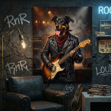 Load image into Gallery viewer, The Lead Guitarist - music pet portrait