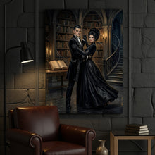 Load image into Gallery viewer, Gothic Library Ball Couple portrait