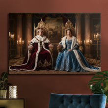 Load image into Gallery viewer, King and Queen royal portrait