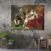 Load image into Gallery viewer, Philip V of Spain and Elizabeth two pets portrait