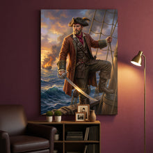 Load image into Gallery viewer, The Pirate Captain personalized male portrait