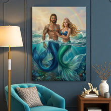 Load image into Gallery viewer, The Mermaid & Merman Couple portrait