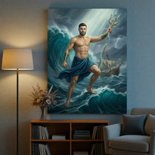 Load image into Gallery viewer, God of the Ocean personalized male portrait