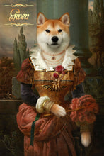 Load image into Gallery viewer, Marquise de Caumont La Force female custom pet canvas