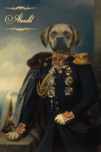 Load image into Gallery viewer, The General-diplomat male pet portrait