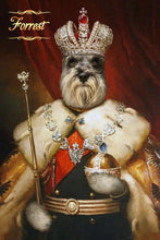 Load image into Gallery viewer, The King Nikolas male pet portrait