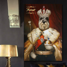Load image into Gallery viewer, The King Nikolas male pet portrait