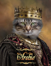 Load image into Gallery viewer, The King - custom cat portrait