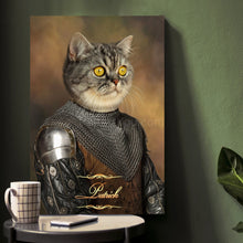 Load image into Gallery viewer, The Knight male cat portrait