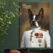 Load image into Gallery viewer, The Soldier male pet portrait