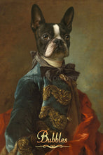 Load image into Gallery viewer, The Young Officer male pet portrait