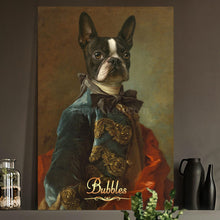 Load image into Gallery viewer, The Young Officer male pet portrait