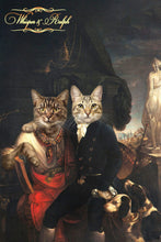 Load image into Gallery viewer, The painter and his brother two pets portrait