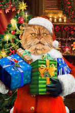 Load image into Gallery viewer, The second Santa Claus male pet portrait