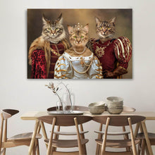 Load image into Gallery viewer, The third of many costume combinations for a multi pets portrait