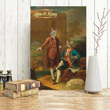 Load image into Gallery viewer, Two Gentlemen in Rome two pets portrait