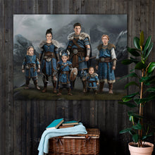 Load image into Gallery viewer, The second Viking family template for any family combination portrait - PopArtYouShop