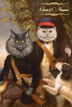 Load image into Gallery viewer, William III of the Netherlands and Prince Alexander two pets portrait