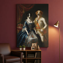 Load image into Gallery viewer, The Baron and Baroness couple pets portrait