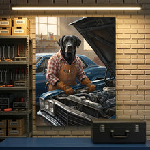 Load image into Gallery viewer, man cave pet portrait pop art