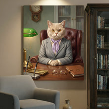 Load image into Gallery viewer, The Managing Director - funny pet portrait home office