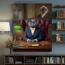 Load image into Gallery viewer, The Board Chair - office pet portrait pop art